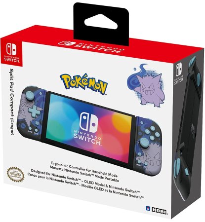 Набор из 2-х контроллеров Joy-Con Split Pad Compact Генгар (Gengar) Hori (NSW-411U) (Switch/Switch OLED)