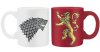 Набор кружек ABYstyle: Старки и Ланнистеры (Stark and Lannister) Игра престолов (Game of Thrones) (ABYMUG196) 110 мл 2 шт