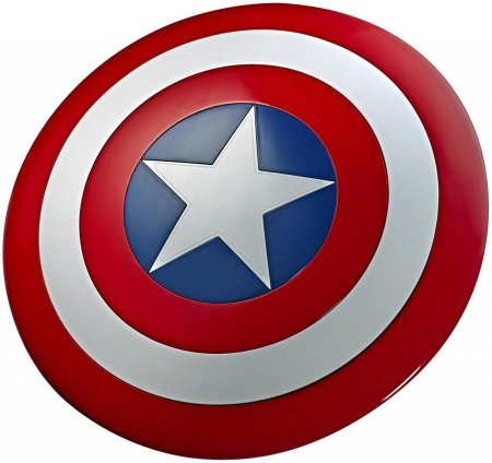 Щит Hasbro: Щит Капитана Америка (реплика) (Captain America Shield) (Марвел Легенды Мстителей) (Marvel Avengers Legends) (E8667) 66 см