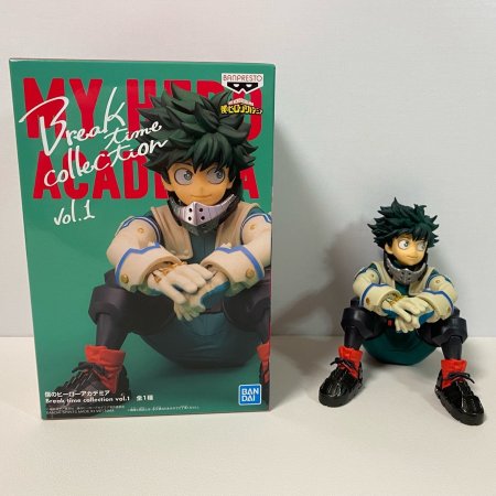 Фигурка Banpresto: Изуку Мидория Вол.1 (Izuku Mirodiya Vol.1) Моя геройская академия Коллекция Время перерыва (My Hero Academia Break Time Collection) (0045557128166) 10 см 