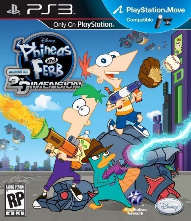      .  2-  (Disney Phineas and Ferb Across the 2nd Dimension)   PlayStation Move (PS3)  Sony Playstation 3