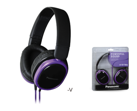 Наушники PANASONIC RP-HX250-V, фиолетовые (PC) 