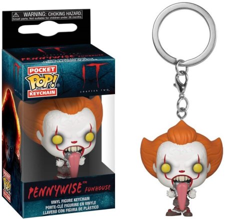 Брелок Funko Pocket POP! Keychain: Пеннивайз с длинным языком (Pennywise w/ Dog Tongue) Оно Часть 2 (IT Chapter 2) (40652-PDQ) 4 см