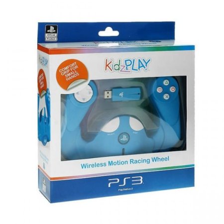 Руль KidzPLAY Детский беспроводной голубой (PS3)