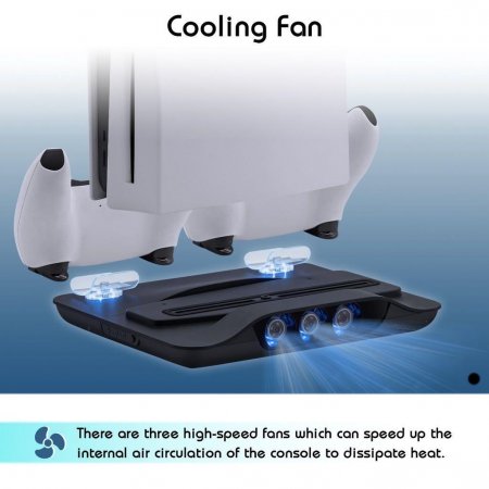      +  +    Playstation 5 Multifunctional Cooling Stand Dobe (TP5-05102) (PS5)