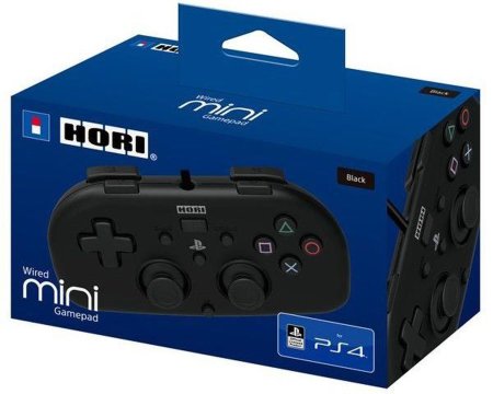  Геймпад проводной HORIPAD MINI (Черный) HORI (PS4-099U) (PS4) 