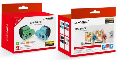 Ремешки на запястье 2 шт для контроллеров Joy-Con Bandage Joy-pad for HAND DOBE (TNS-2126) (Switch OLED)