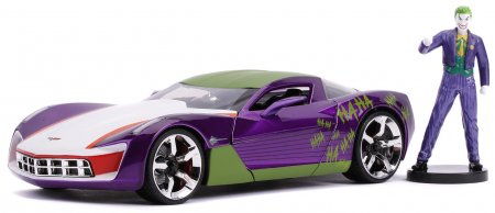     Jada Toys Hollywood Rides:    2009  (2009 Chevy Corvette Stingray Concept) 1:24 +   (Joker) 7  (31199)