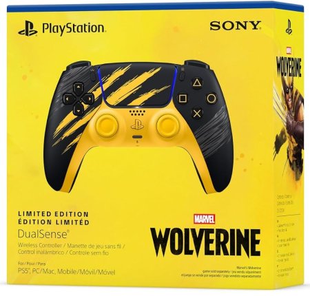 Геймпад беспроводной (кастомизированный) Sony DualSense Wireless Controller Wolverine Battle Yellow Оригинал (PS5)
