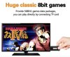 Игровая приставка 8 bit EMX-41 (568 в 1) + 568 встроенных игр + 2 беспроводных геймпада (Черная) для 8 bit, Денди (Dendy)