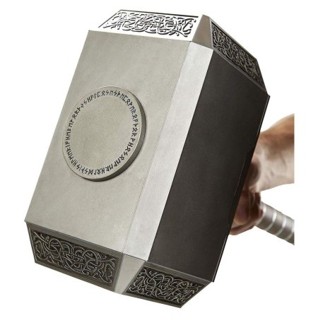Электронный молот Hasbro: Молот Тора Мьельнир (Thor Mjolnir Hammer) Марвел: Мстители (Marvel: Avengers) (C1881) Реплика 50 см