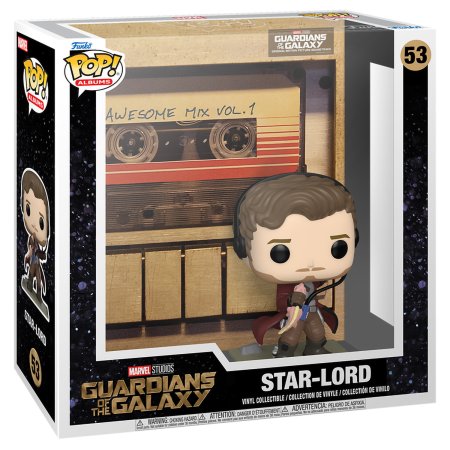 фигурки Фигурка Funko POP! Albums: Потрясающий микс Часть 1 Звездный Лорд (Awesome Mix Vol1 Star-Lord) Марвел Стражи Галактики (Marvel Guardians Of The Galaxy) ((53) 70897) 9,5 см