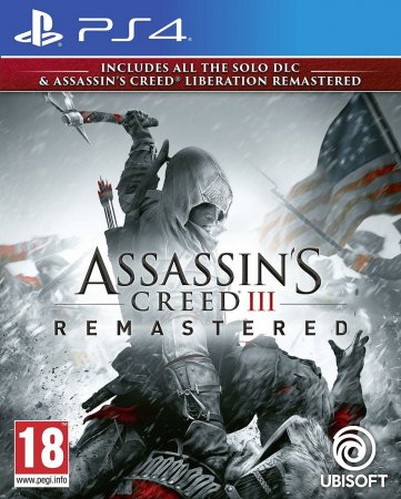  Assassin's Creed 3 (III)   (Remastered) + DLC Liberation   (PS4) Playstation 4