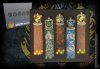  Набор закладок The Noble Collection: Гербы Факультетов (Coats of arms of Faculties) Гарри Поттер (Harry Potter) (5 шт) 17 см