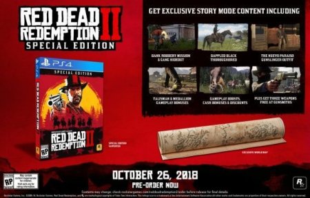  Red Dead Redemption 2 Special Edition   (PS4) Playstation 4