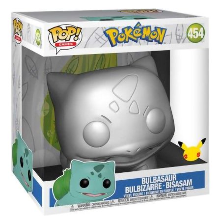 фигурки Фигурка Funko POP! Games: Бульбазавр Металлик (Bulbasaur (MT)) Покемон (Pokemon) ((454) 59874) 25 см