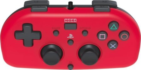  Геймпад проводной HORIPAD MINI (Красный) HORI (PS4-101U) (PS4) 