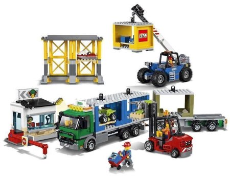  Конструктор Lepin Cities Грузовой терминал 828 деталей (No.02082)