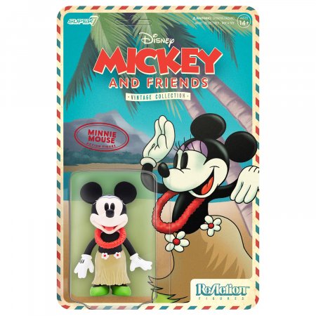   Super7 ReAction figures:   (Minnie Mouse)    (Disney Hawaiian Holiday) (DISNW02-MNM-01) 9,5 