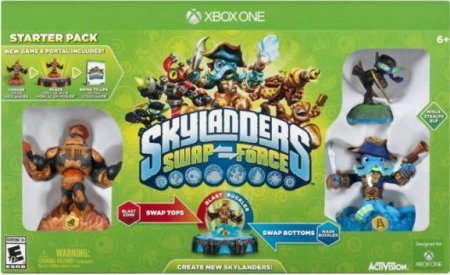 Skylanders SWAP Force Starter Pack ( ):  , , : Blaste Zone, Wash Buckler, Ninja Stealth Elf (Xbox One)