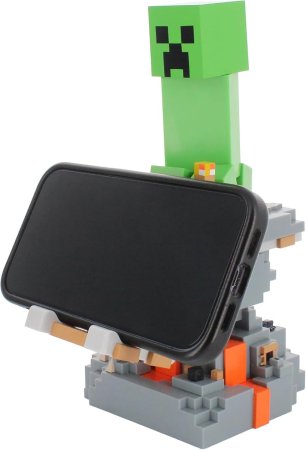  Фигурка подставка для геймпада/телефона Cable Guys: Крипер (Creeper) Майнкрафт (Minecraft) (897177) 20 см 