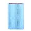 Большой пиксельный чехол для смартфона (универсальный) Pixel felt phone pocket WY-B008 Серый-Светлоголубой