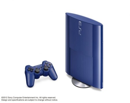 Игровая приставка Sony PlayStation 3 Super Slim (500 Gb) Rus Blue + Дополнительный контроллер синий Sony PS3