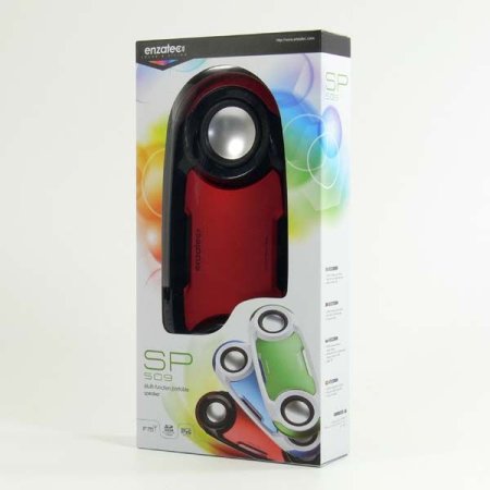 Колонки-плеер ENZATEC SP509BL, SD/USB, синие (PC) 