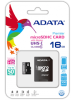 MicroSD Карта памяти A-Data Class 10 +SD адаптер (PC) 