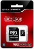 MicroSD Карта памяти 16GB Silicon Power Class 4 + SD адаптер (PC)