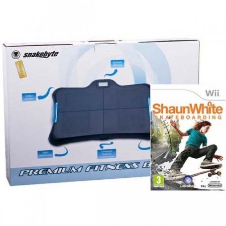  Premium Fitness Board black +  Shaun White Skateboarding (Wii)