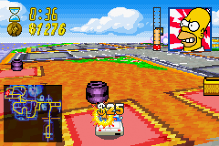 :   (Simpsons: Road Rage)   (GBA)  Game boy