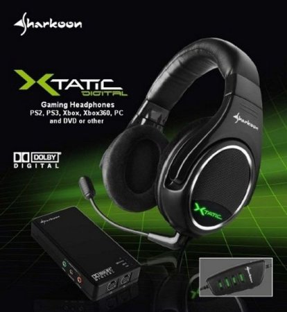 Гарнитура проводная Sharkoon X-Tatic Digital 5.1 Xbox360/PS3/PC/Mac (Xbox 360) 