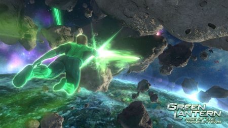Green Lantern: Rise of the Manhunters (Зелёный Фонарь) (с поддержкой 3D) (Xbox 360) USED Б/У