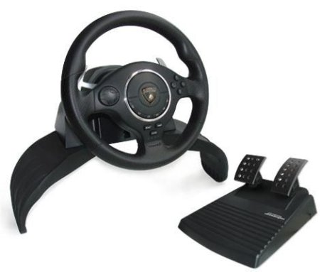 Руль Atomic Super Sport Steering Wheel Evo + переходник PS2 to Xbox 360 (Xbox 360) 