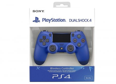    Sony DualShock 4 Wireless Controller (v2) Cont Wave Blue ()  (PS4) USED / 