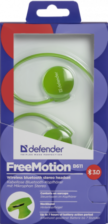 Гарнитура DEFENDER FreeMotion B611 Bluetooth, синяя (PC) 