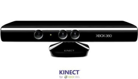 Сенсор движений Microsoft Kinect для Xbox 360 + Сборник Kinect Adventures (Xbox 360) 