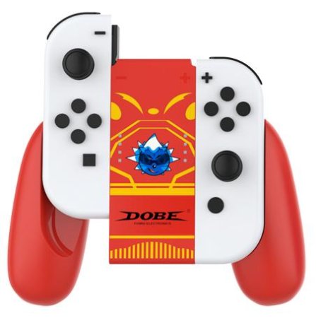 Подзаряжающий держатель для контроллеров Joy-Con Charging Grip DOBE Красный (Red) (TNS-880) (Switch)