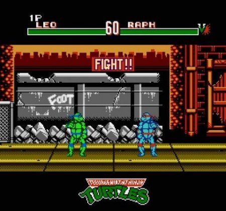 TMNT Teenage Mutant Ninja Turtles 4 ( ) Tournament Fighters   (8 bit)   