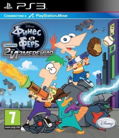      .  2-  (Disney Phineas and Ferb Across the 2nd Dimension)     PlayStation Move (PS3)  Sony Playstation 3