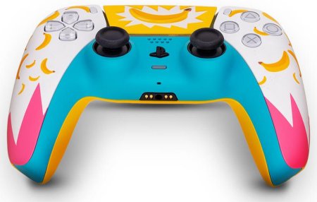 Геймпад беспроводной (кастомизированный) Sony DualSense Wireless Controller (Ice banana) Оригинал RAINBO (PS5)