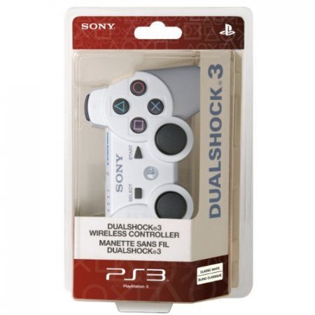   Sony DualShock 3 Wireless Controller Ceramic White ()  (PS3) USED / 