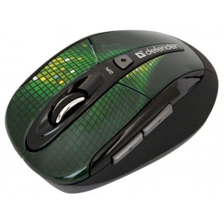 Мышь беспроводная DEFENDER To-GO MS-585 Nano, Disco зелёная (PC) 