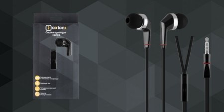 Стерео-гарнитура OXION HS203, черная (PC) 