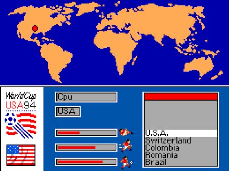Чемпионат мира по футболу 94 в США (Кубок мира по футболу) (World Cup USA 94 (World Trophy Soccer)) (16 bit) 