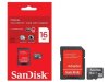 MicroSD Карта памяти 16GB SanDisk Class 4 + SD адаптер (PC)