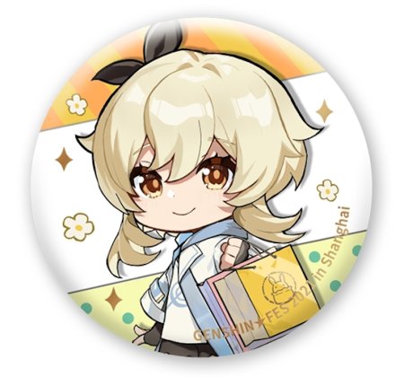 Значок Genshin Impact Fes Chibi Character: Люмин (Lumine) Геншин Импакт (Genshin Impact) (6974096534791) 6 см