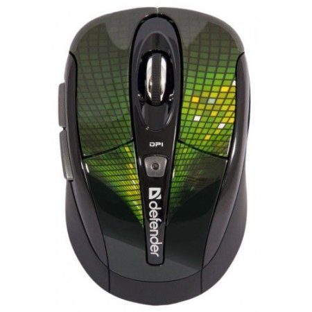 Мышь беспроводная DEFENDER To-GO MS-585 Nano, Disco зелёная (PC)