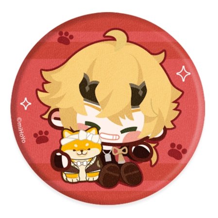 Значок Genshin Impact Chibi Character Cloth Badge: Защитник из Афар Тома (Protector from Afar Thoma) Геншин Импакт (Genshin Impact) (6974696613131) 6 см